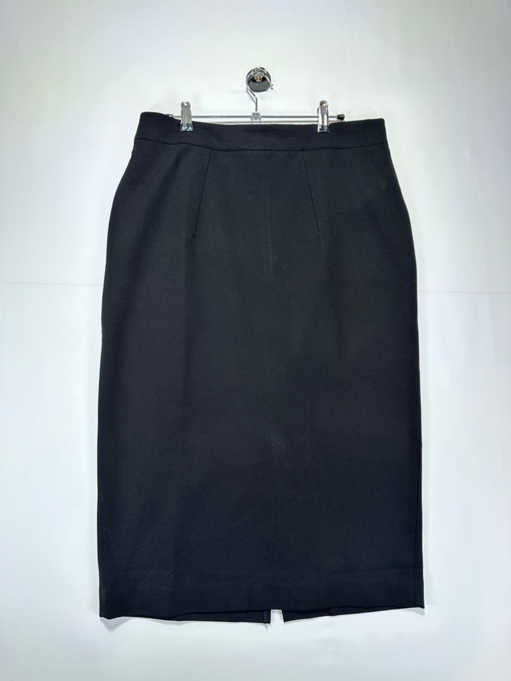 Tommy Hilfiger Pencil Skirt Black Stretch Knit Knee Length Size 12 Workwear - Picture 1 of 7